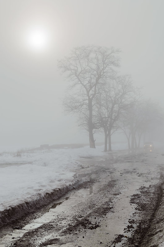 Туман " съедает " снег - Константин Бобинский