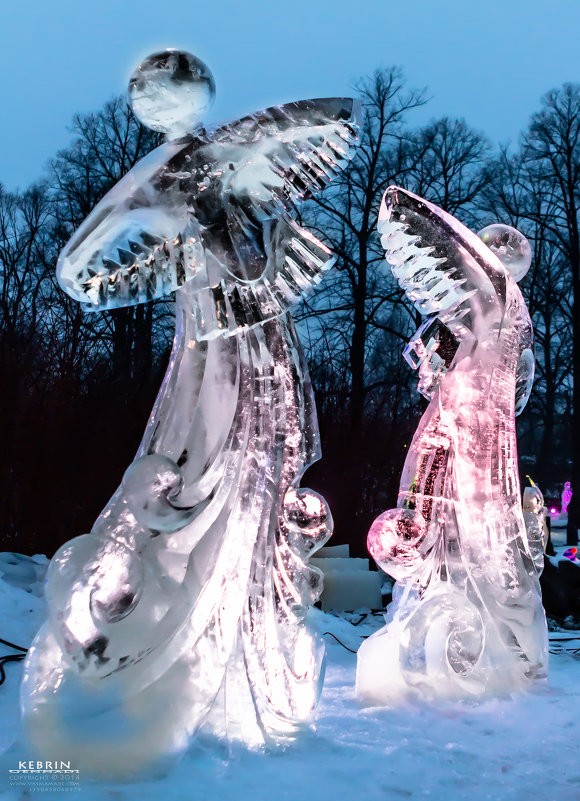Ледяные фигуры Korkeasaari зоопарк - Gennadi Kebrin