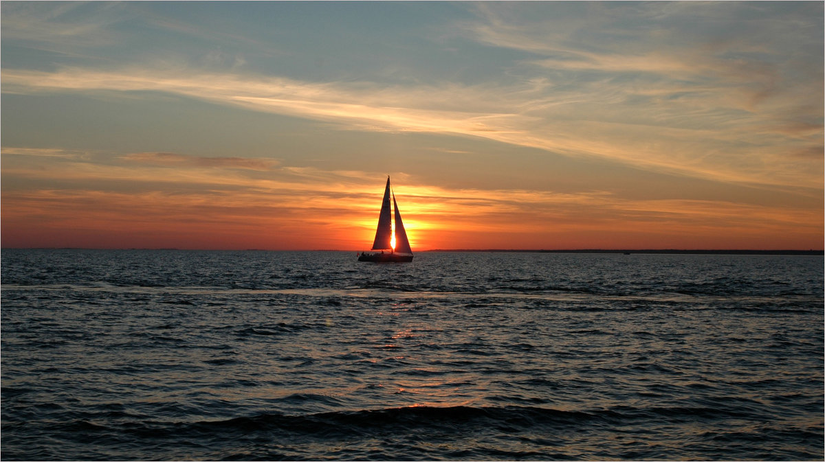 Парус на закате ***Sail at sunset - Александр Борисов