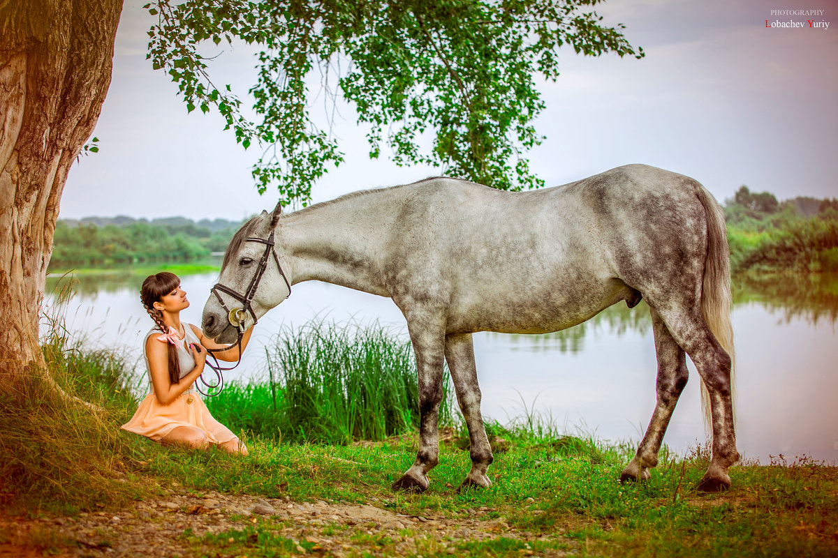 Девушка с лошадью - Юрий Лобачев