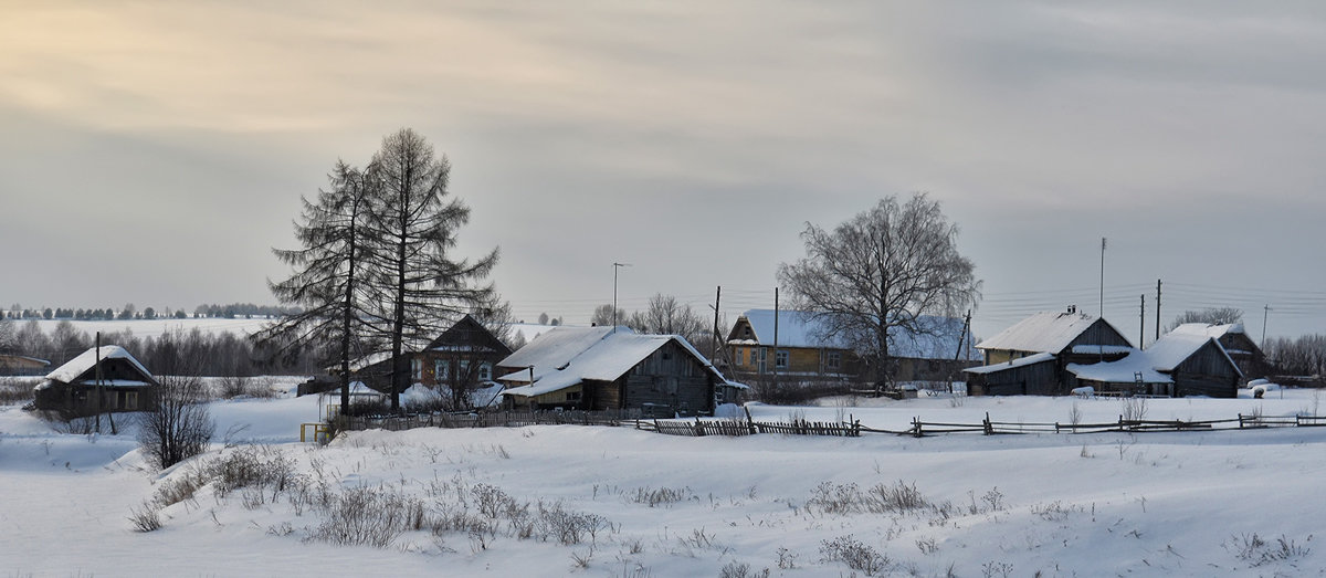 Зима в деревне - Luis-Ogonek *