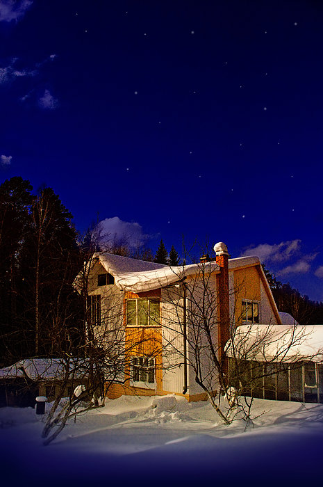 Зимняя ночь на даче - Николай Кандауров