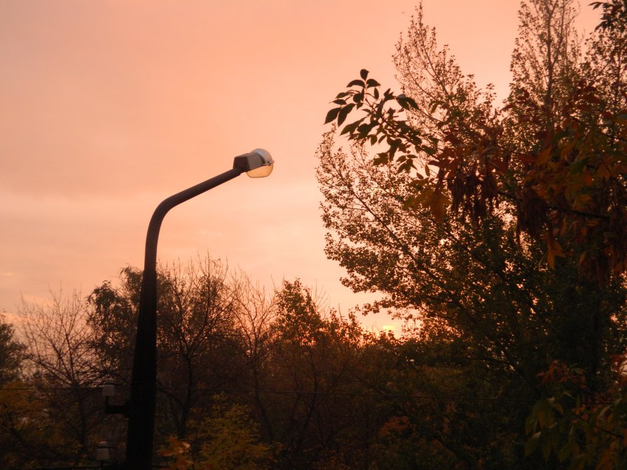 Одинокий фонарь на закате - Зинаида Ермакова