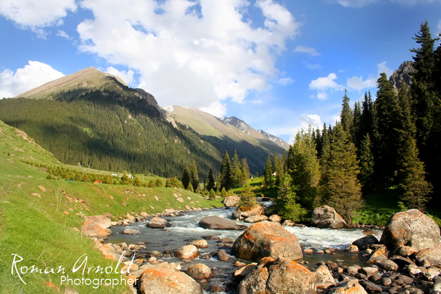 С дроном природа Kyrgyzstan Алтын Арашан