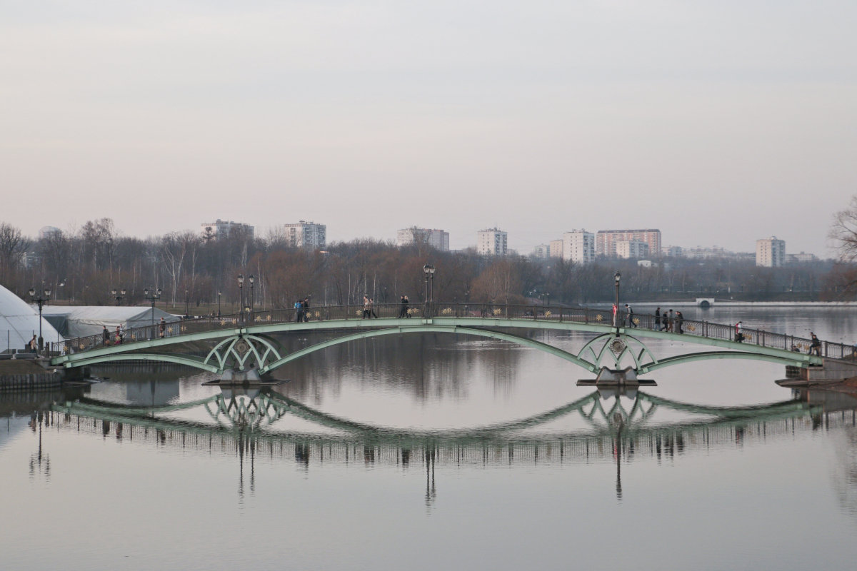 Мост на пруду в Царицынском парке - Николай Ефремов