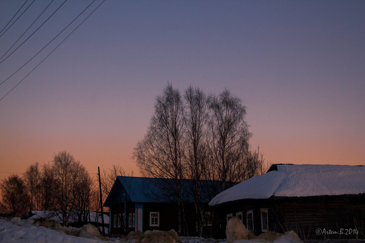 Весенний вечер в деревне...(Весенне-закатное небо...) - Артём Бояринцев