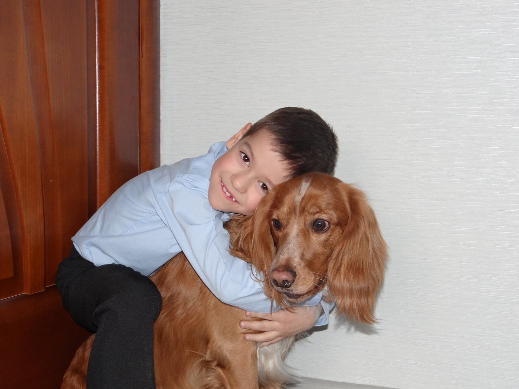 Мальчик с собакой - Ольга Иргит