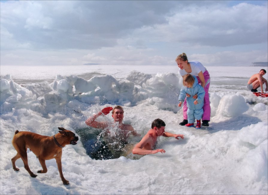 Bathing Family Naturists (Купающиеся Натуристы) - Андрей Пашис