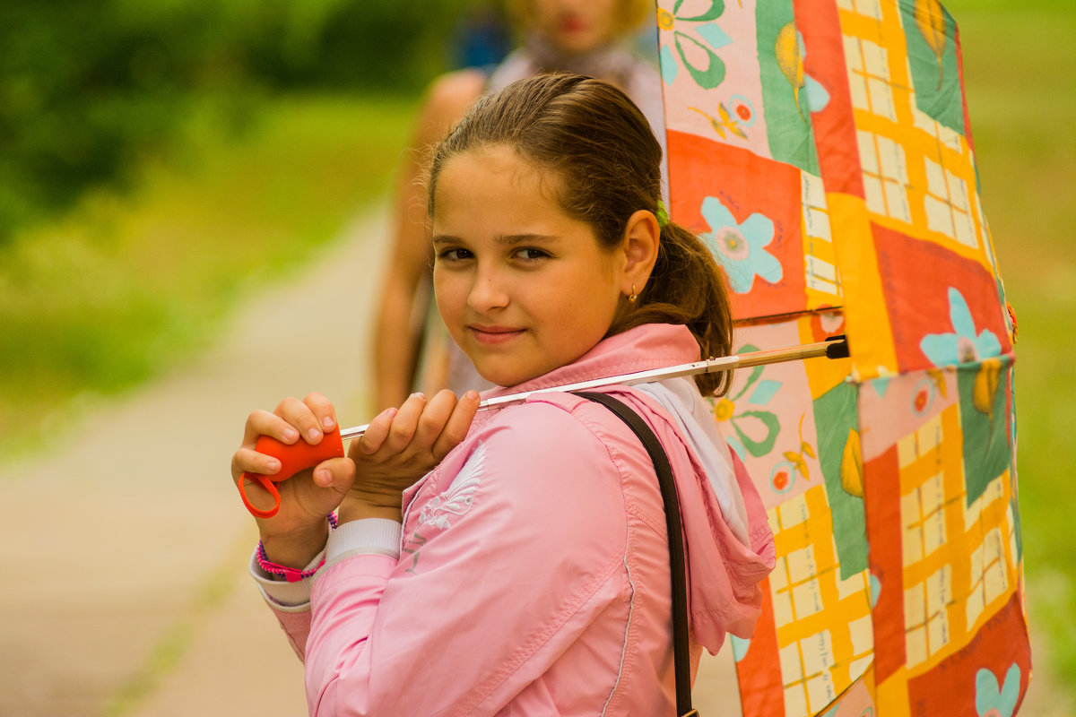 Ребенок с зонтиком - Мария Кальченко-Буланова