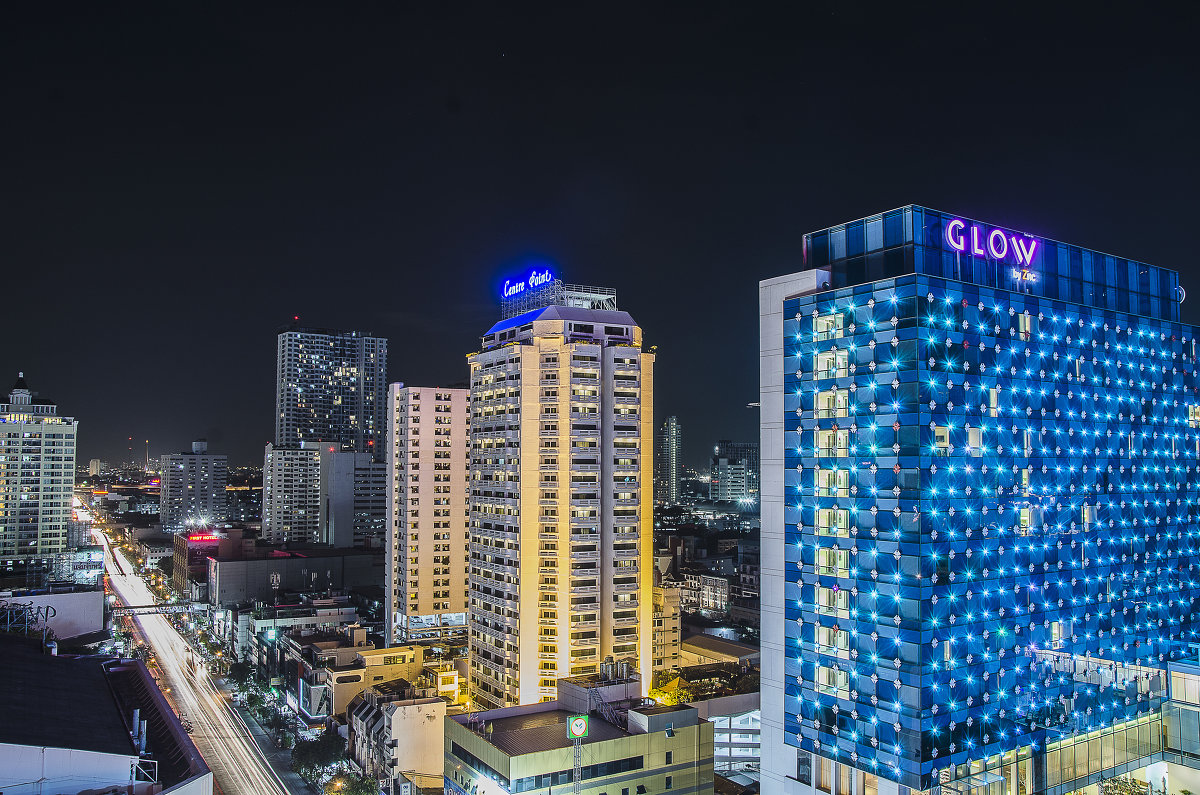 Вид из окна гостиница в Бангкоке - Наталья Алексеева