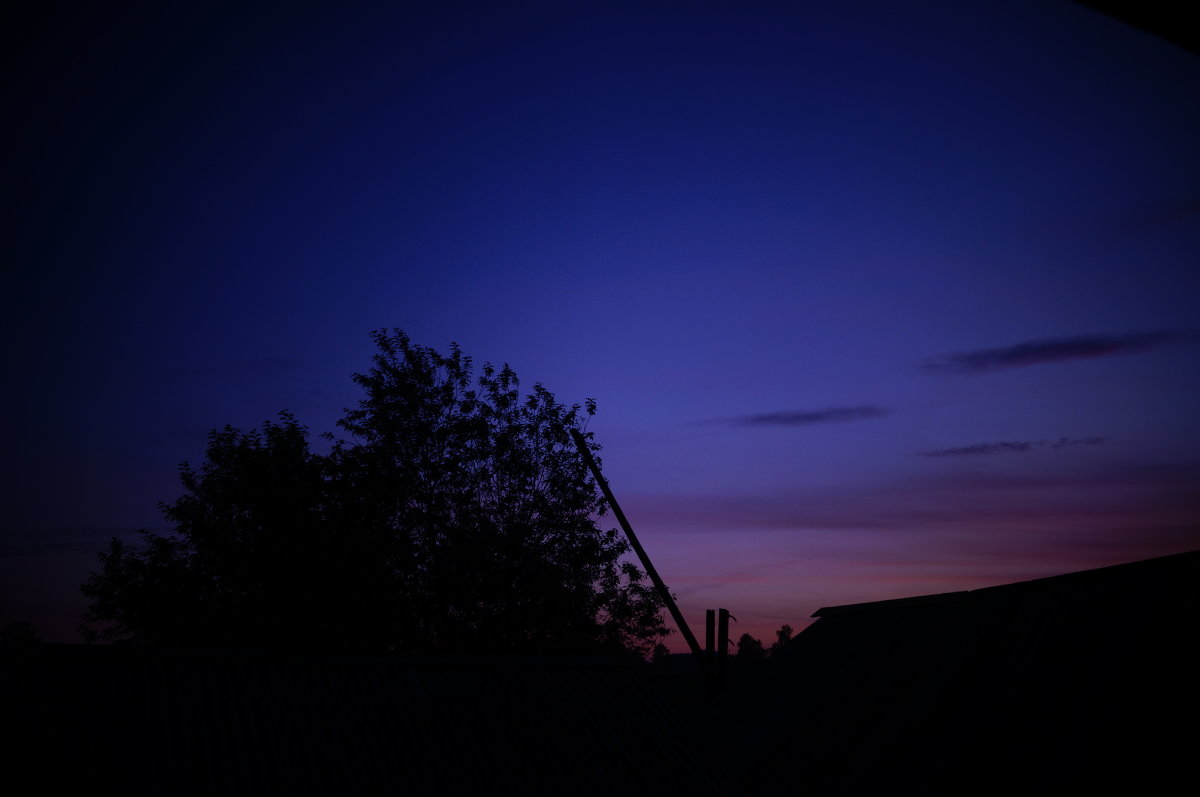 Закат в деревне. - Мария Емельянова