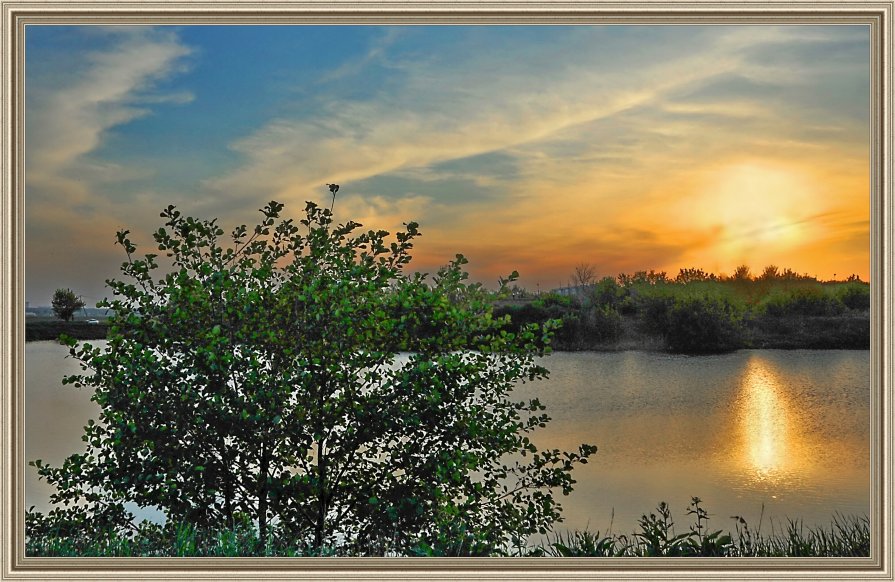Закатный вечер на реке - Мила Раменская (Забота)