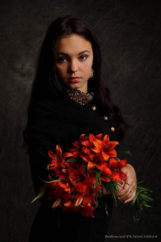портрет с лилиями. - Олег Белоус