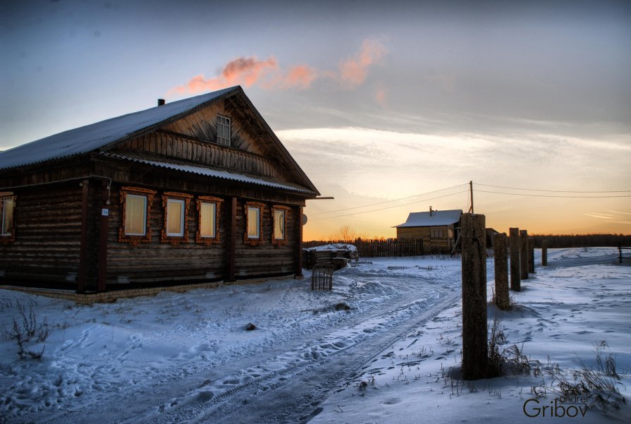 Зима в деревне - Андрей Грибов