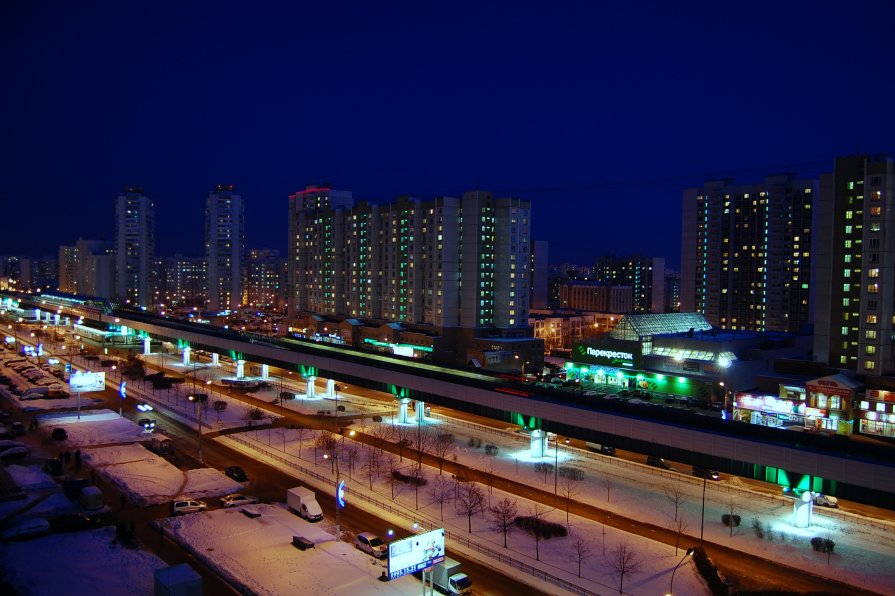 Москва вечером. - Наталья Красникова