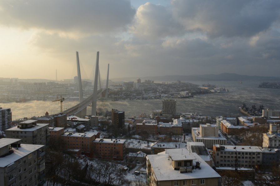 Вид на Владивосток с сопки Орлиное Гнездо - Sofia Rakitskaia