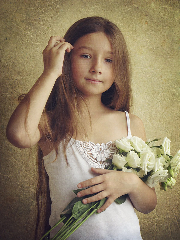 Девочка с белым букетом - Елена Ященко