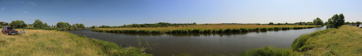 Панорама речки в деревне Гати - Андрей Кузнецов