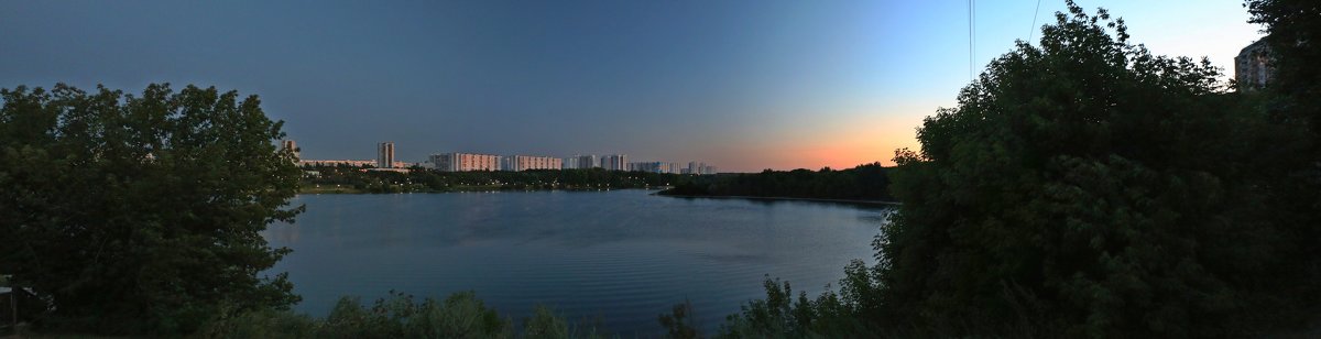 Вечерняя панорама Борисовских прудов - Андрей Кузнецов