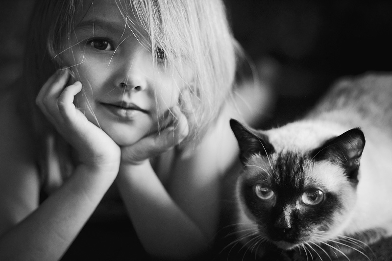 Девочка и кошка - Елена Ященко