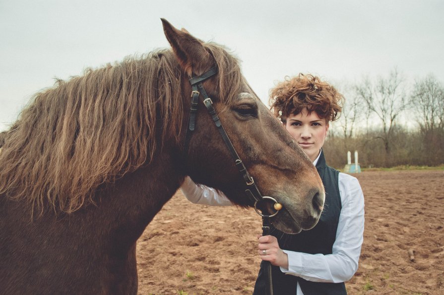 Horse and woman - Мария Щетинина