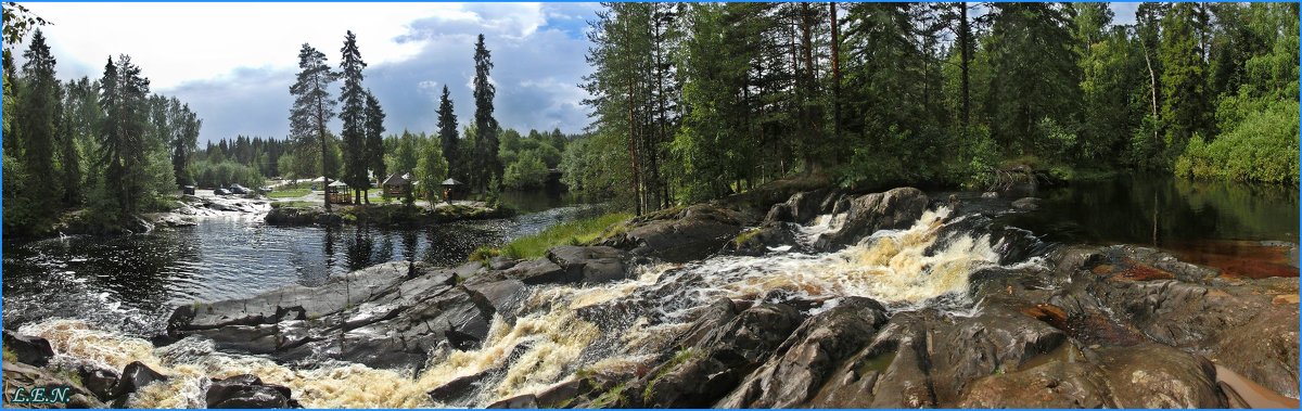 Карелия. Водопад Ахвенкоски. - Elen~K@ *