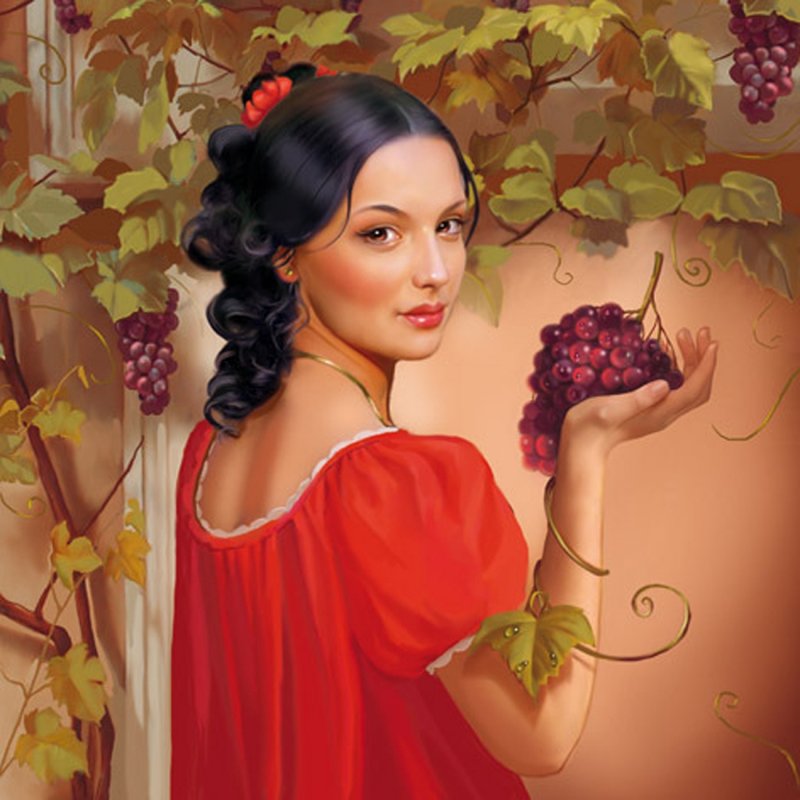 гроздь  винограда  в  твоей  руке - Valentina Lujbimova [lotos 5]