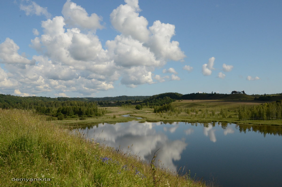 Облака купаются в озере - demyanikita 