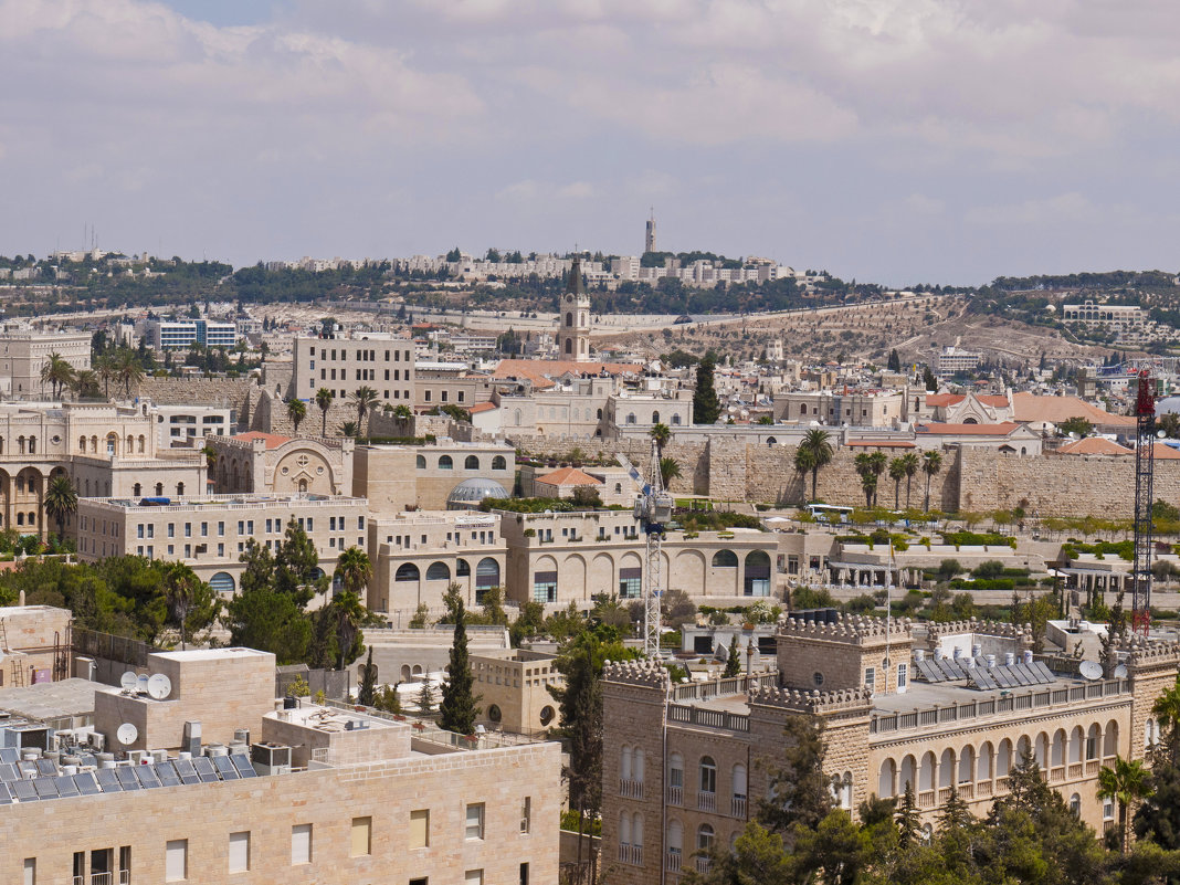 Вид на стены Старого города и Масличную гору . Иерусалим. - Алла Шапошникова