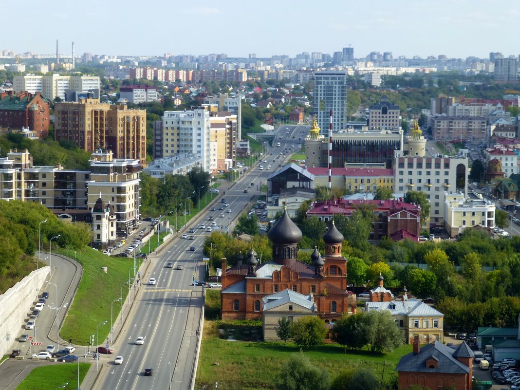 Вид на Казань со смотровой площадки Гранд Отель Казань - Наиля 