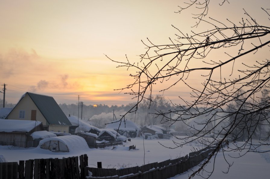 морозное утро. -30С - Светлана Абатурова