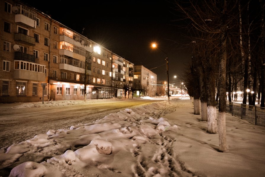 Зимние фото ночной С-Буды - Сергей Дудников