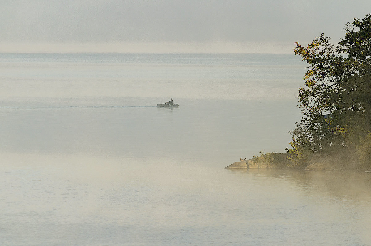 Одинокий рыбак в тумане - Юрий Афанасьевич .
