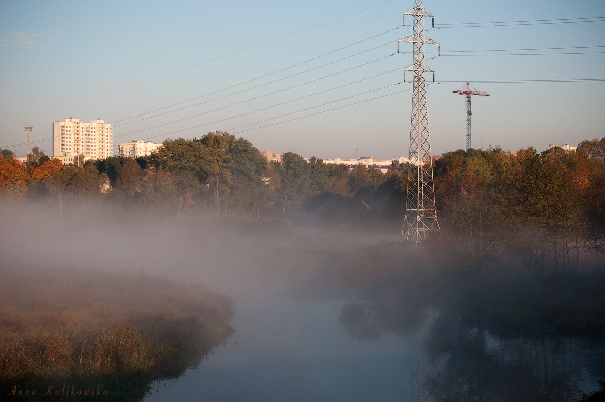 Осеннее туманное утро. Минск, 2014 - Анна Куликовская