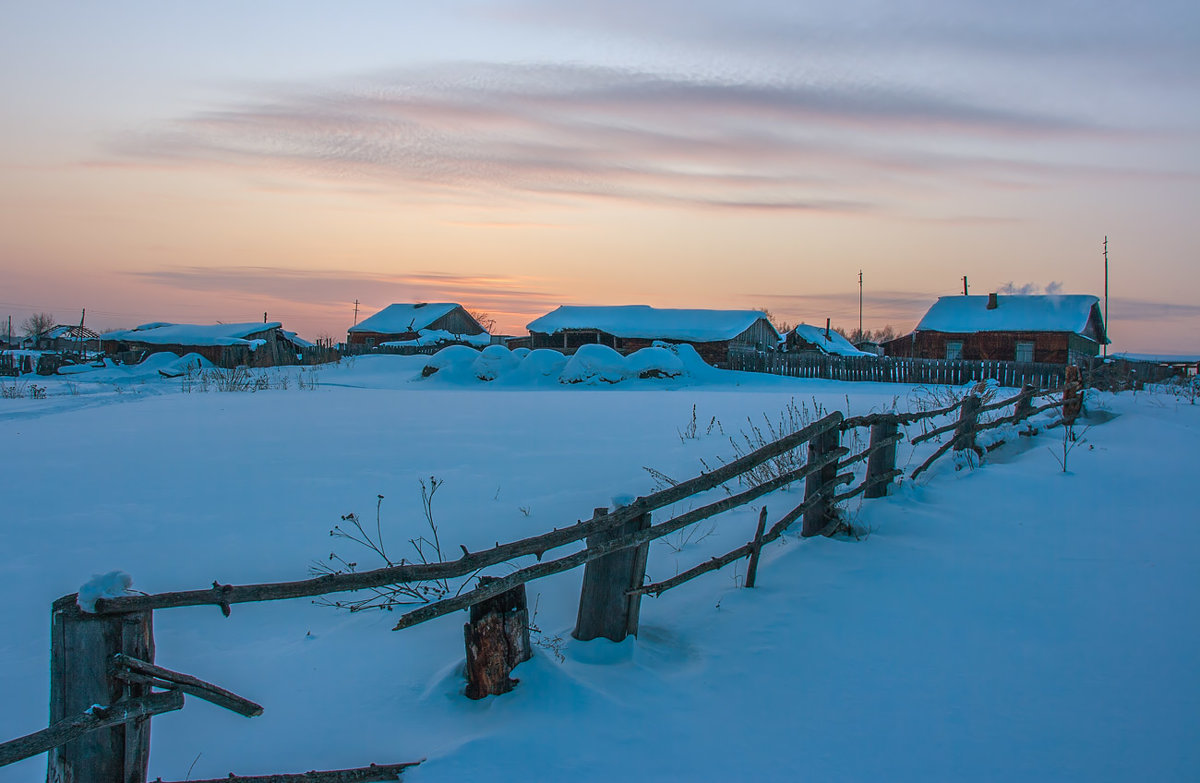 Зимний вечер в деревне - Николай Андреев