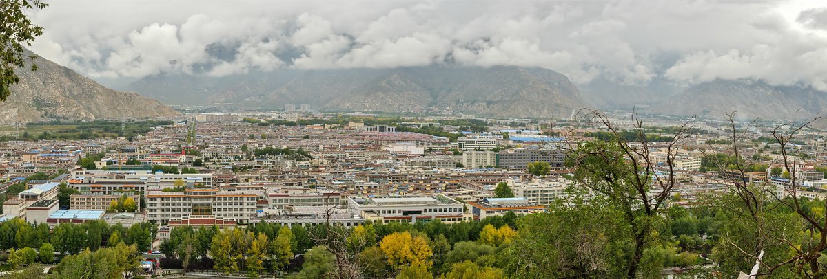 Лхаса. Тибет. Панорама. Сентябрь 2014 г. - Ирина Токарева