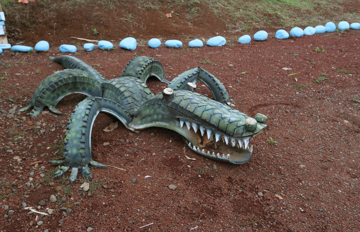 Крокодил из шин - Galina Kazakova