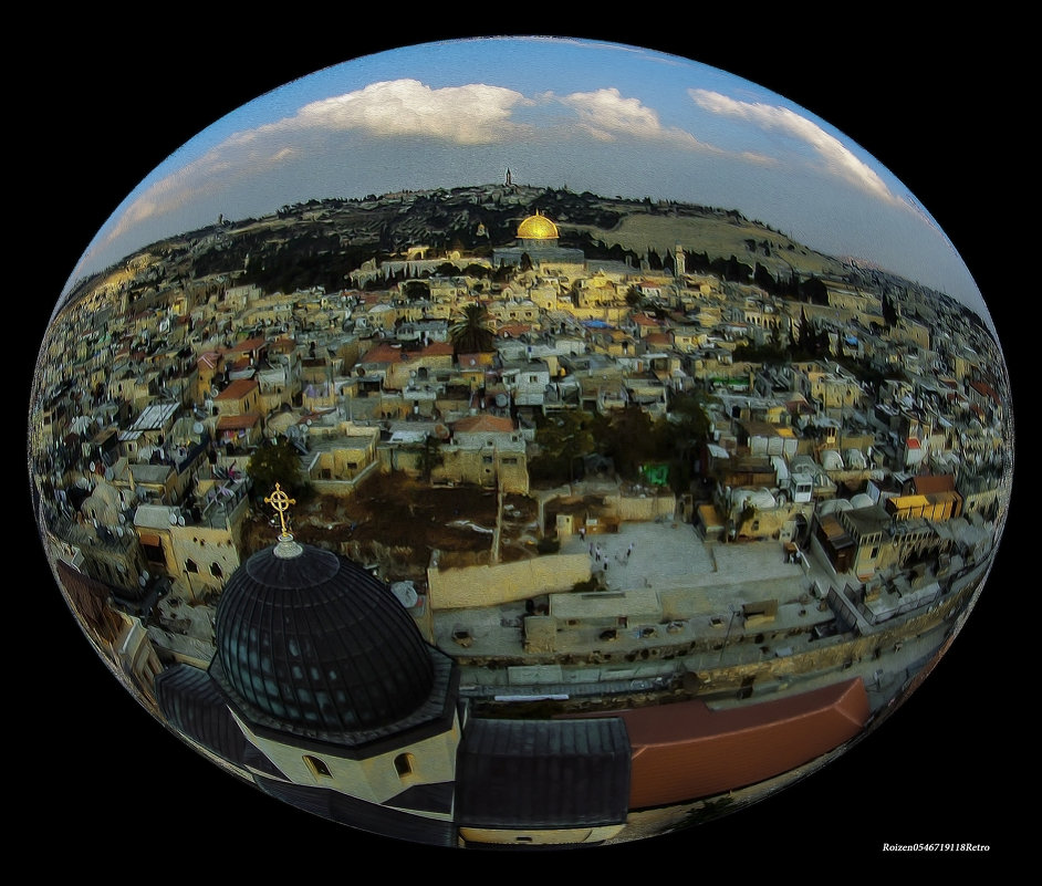 Иерусалим с высоты птичьего полёта2 - Shmual & Vika Retro