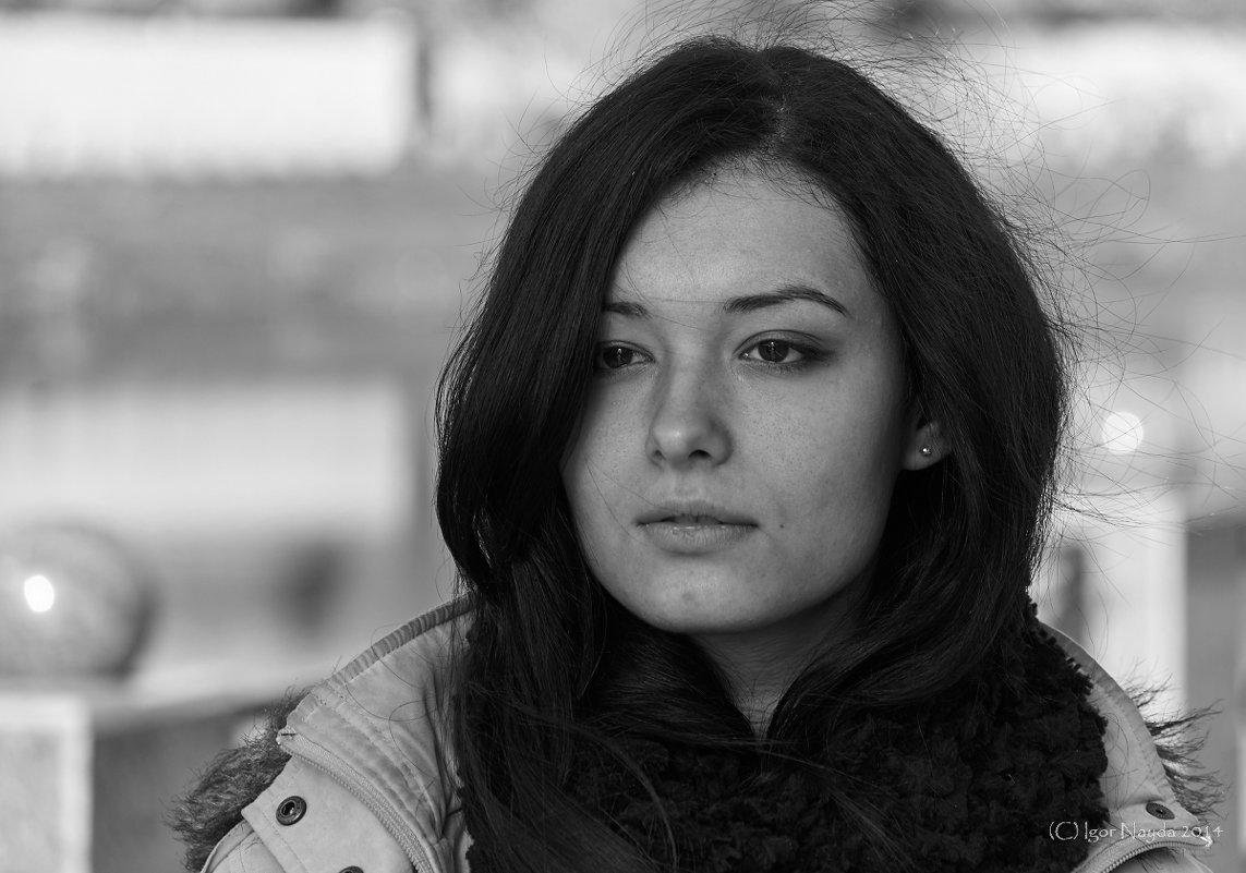 Портрет на фоне осеннего города - Игорь Найда