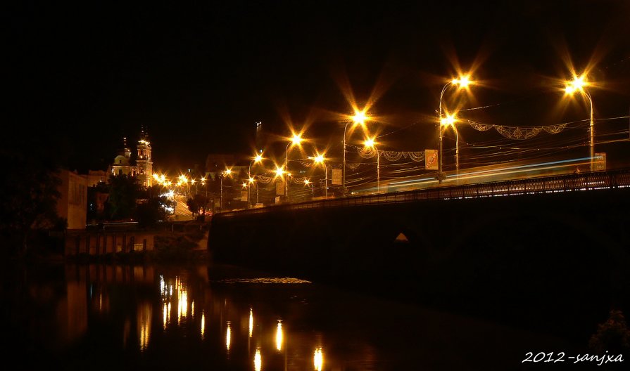 мост, река, фонари, ночь... - Александр Садовский