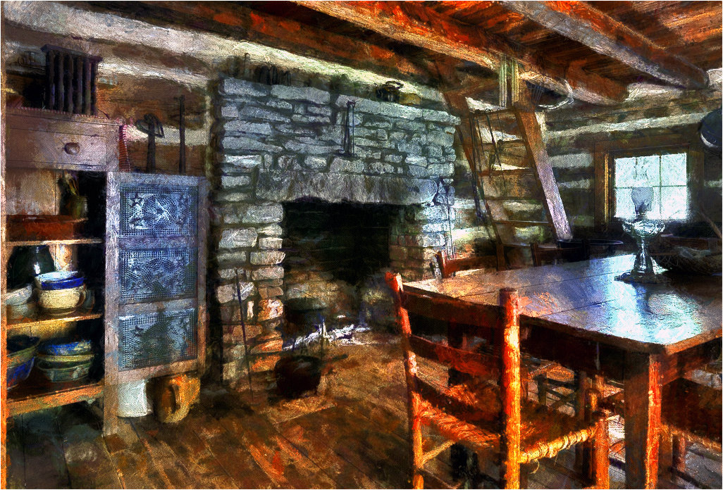 Old log house - Танкист .