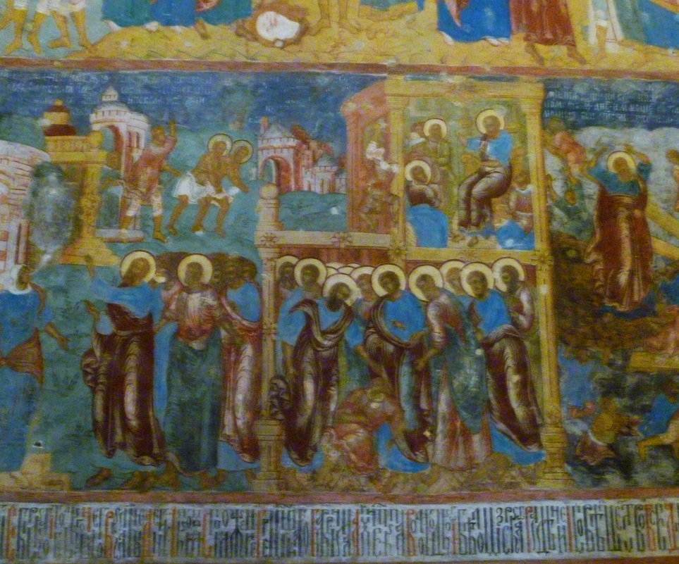 Фрагмент росписи стен  собора - Galina Leskova