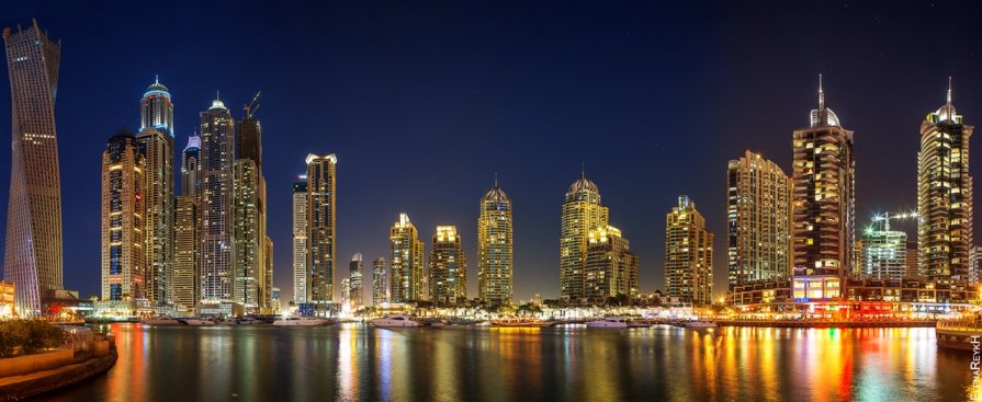 Dubai Marina Night - Elena Reykh