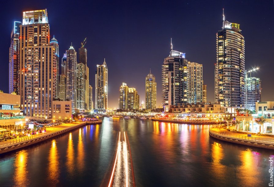 Dubai Marina Night - Elena Reykh