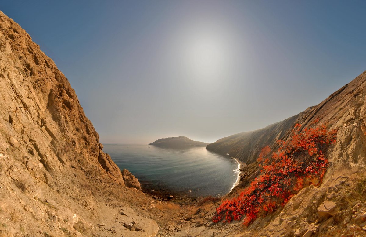 Крым море осень