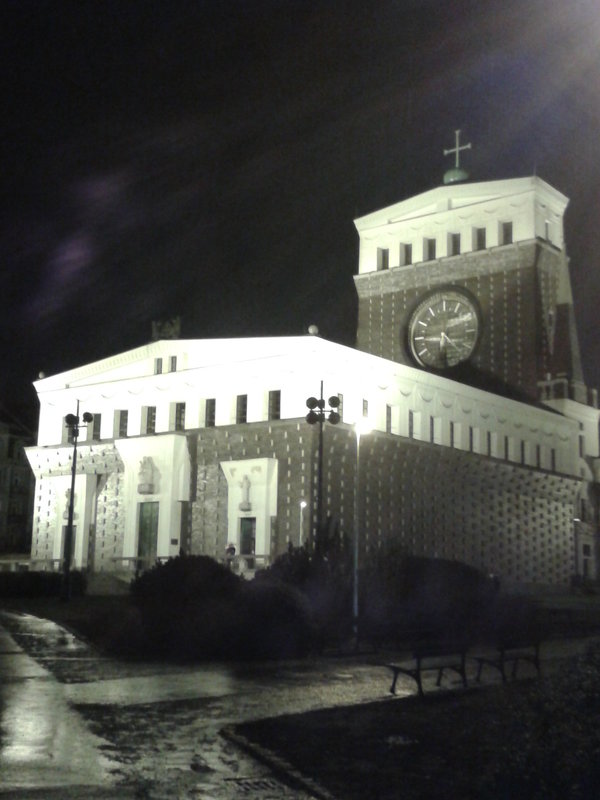 Собор Святого Сердца Господня дождливым вечером - Георгий Калиберда