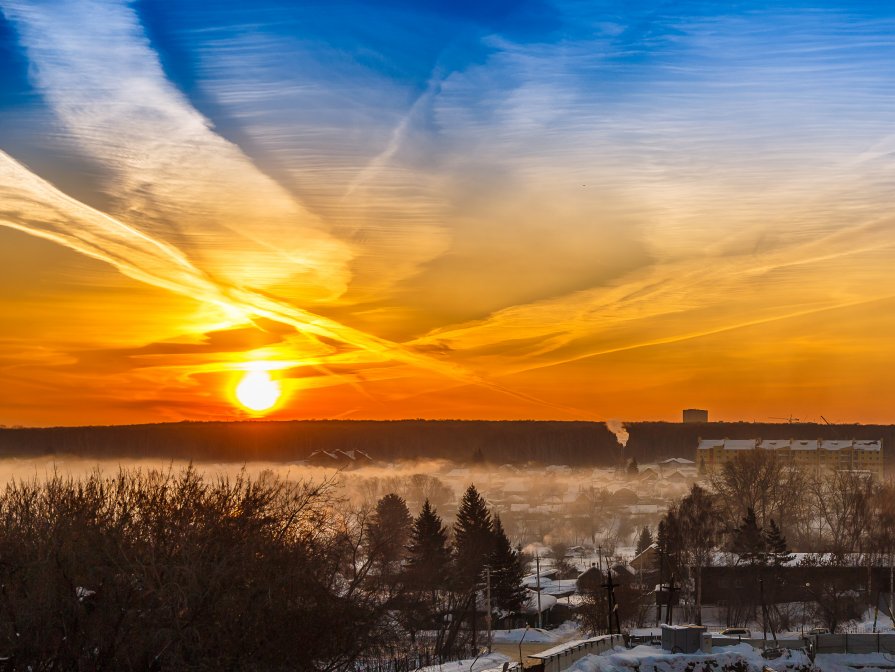 sunrise over Novosibirsk - Дмитрий Карышев