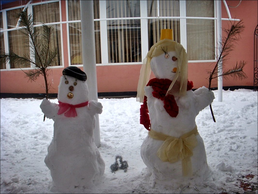 Тёплый привет от снежной пары! - Нина Корешкова