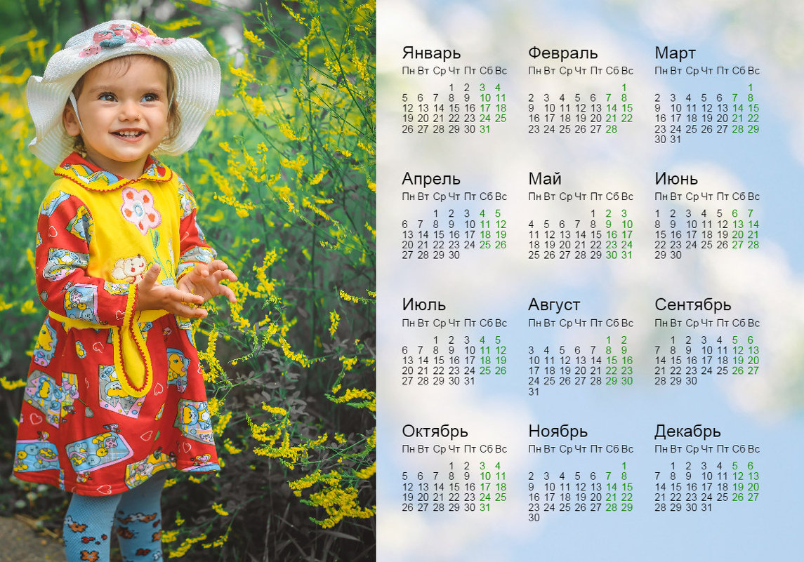 Календарь на 2015 год, солнечная фотография, чтобы год был солнечным и радостным! С новым годом! - Никита Живаев