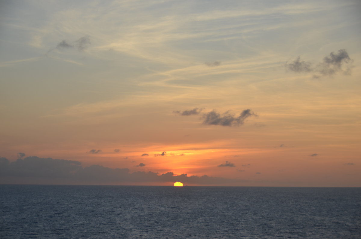 Карибское море. Закат - Елена Данилина